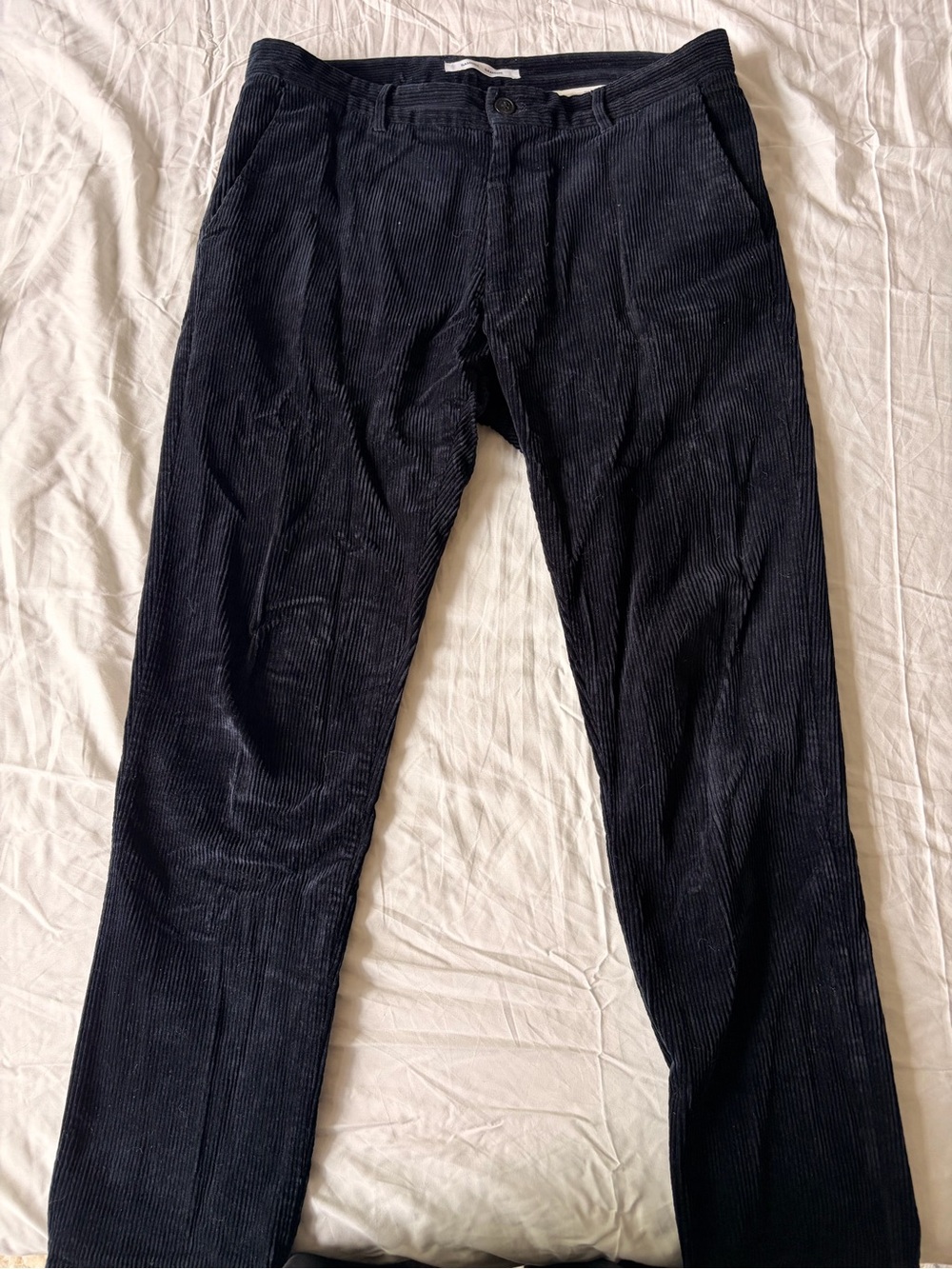 SAMSOE Men's Dark Navy Corduroy Trousers